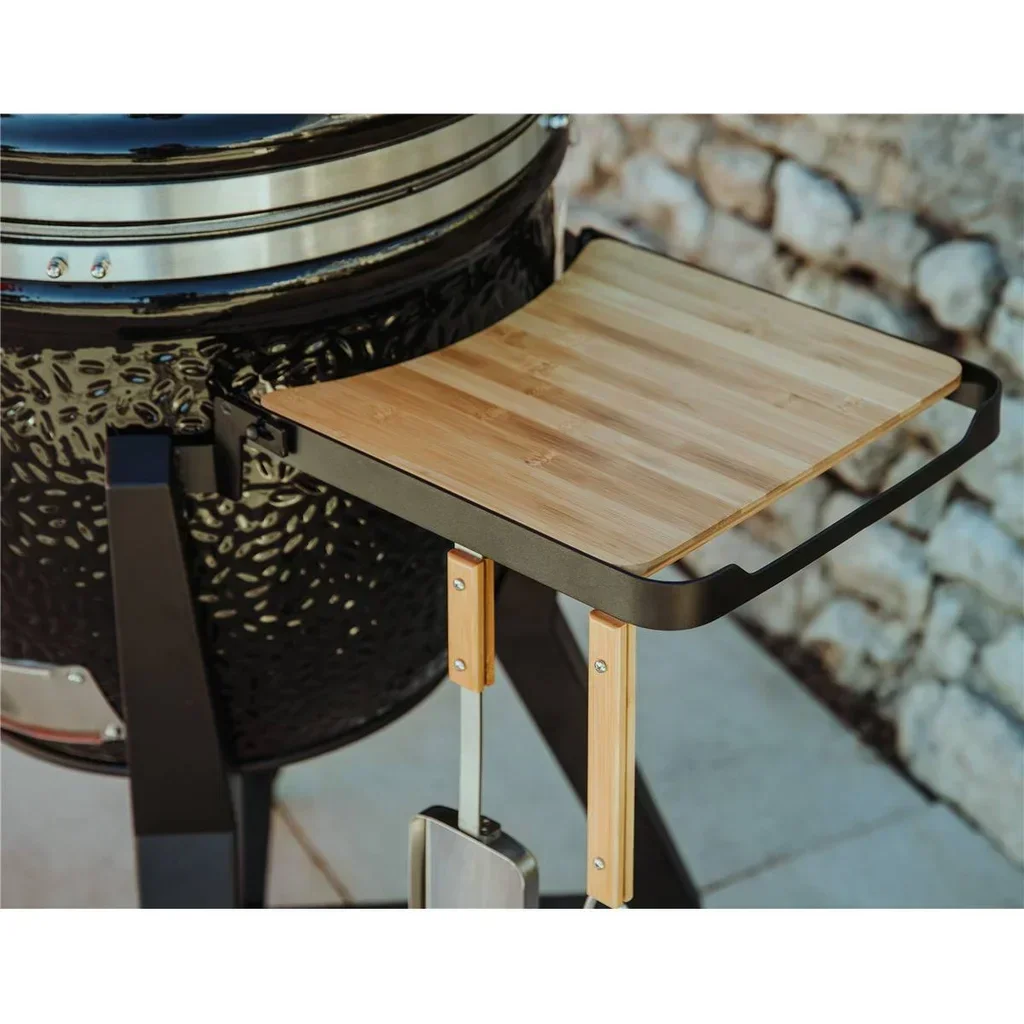 Monolith Kamado TWO 66 Negro con carrito, funda y piedra para pizza