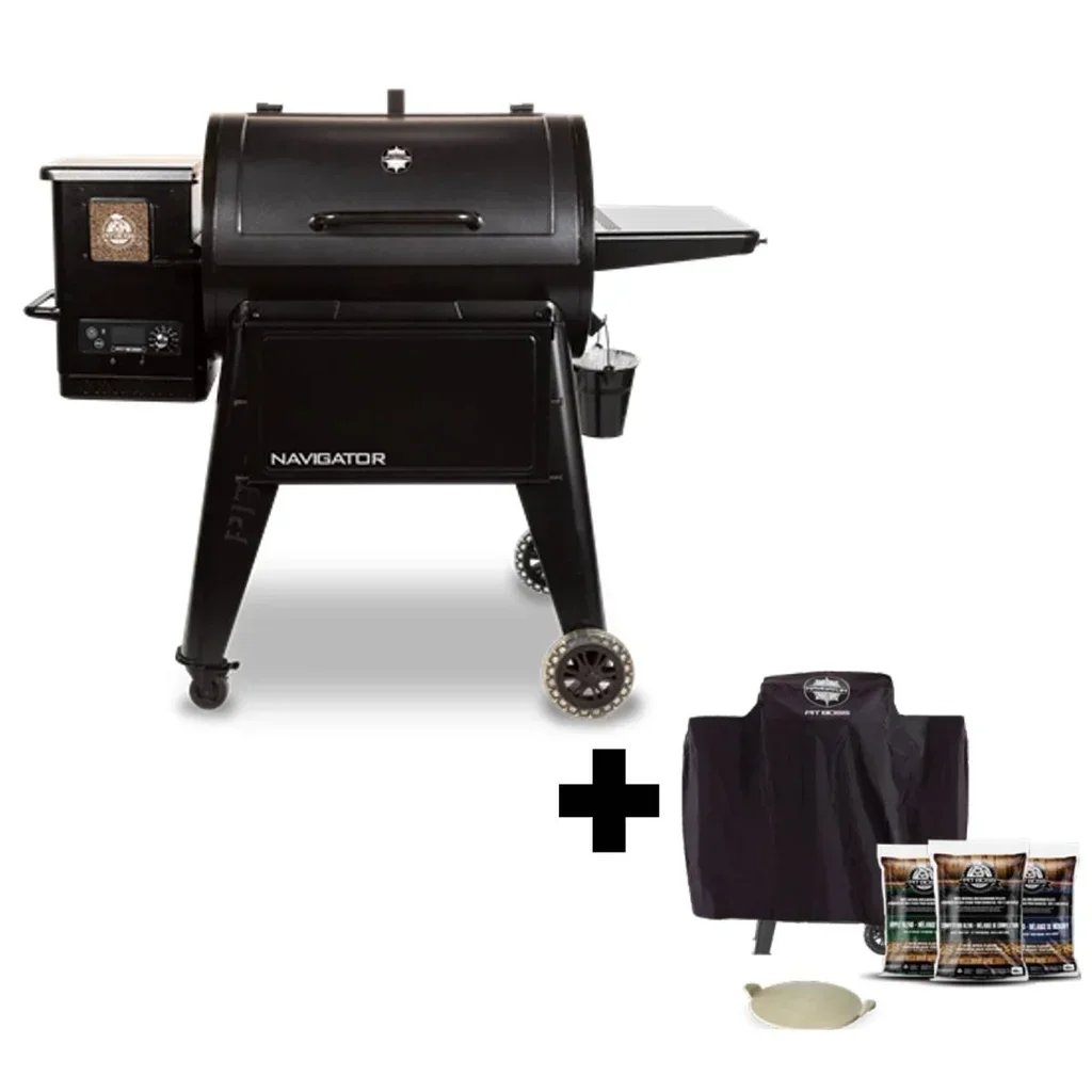 Pack barbecue Pit Boss Navigator 850 pellets housse pierre pizza
