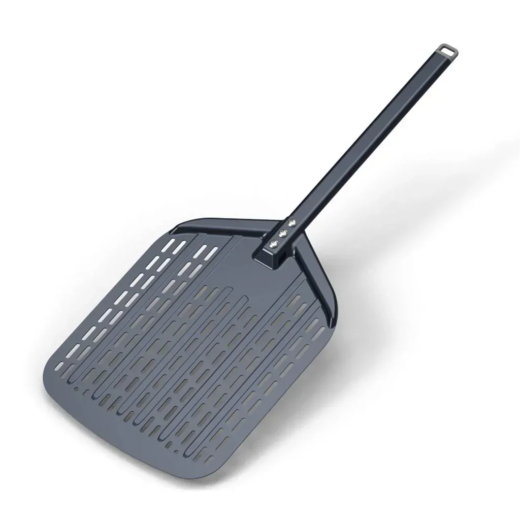 Pala para pizza profesional 30 cm aluminio negro mango 80 cm