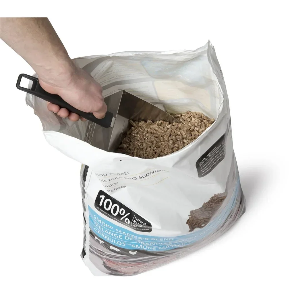 Pelle à granulés inox avec tamis et graduation 35cm - Accessoire cheminée