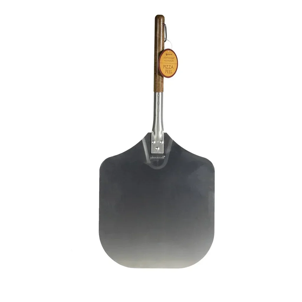 Pizzaschieber Aluminium Holz Akazie Griff Natur 66 cm