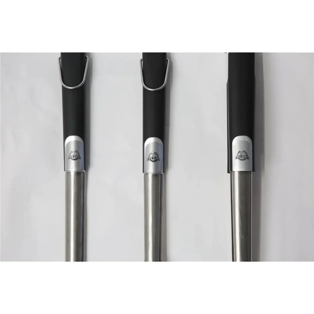 Set 3 Utensili Barbecue Pit Boss Soft Touch - Spatola Pinza Spazzola Griglia