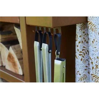 Brasero Mesa Brasero Nestor Buddy Barbecook Acero Corten 112cm Exterior Jardín