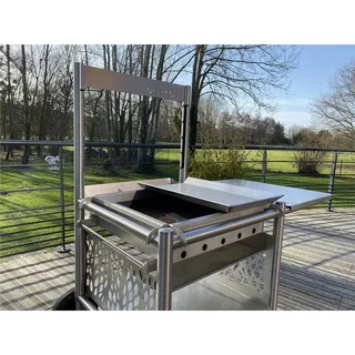 Plancha de acero inoxidable Barks n°7 para barbacoa de carbón