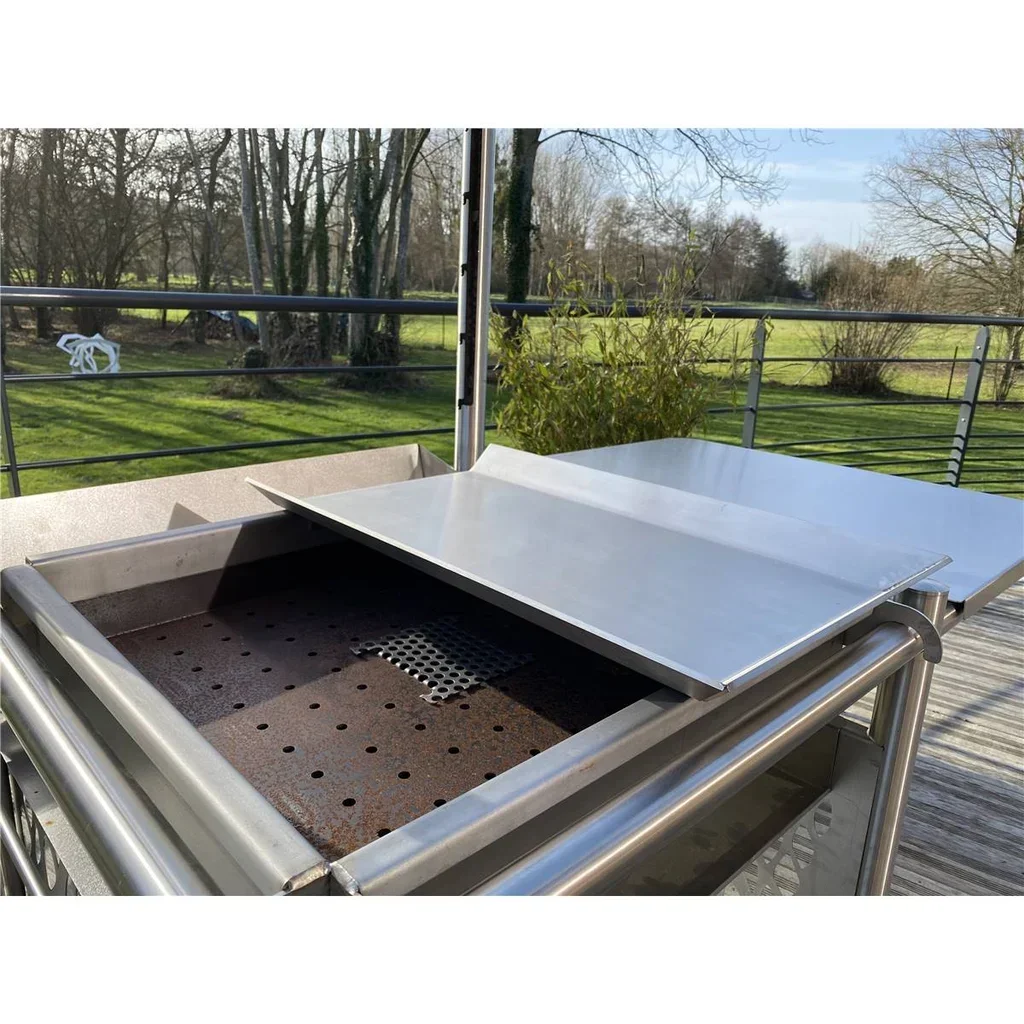 Plancha de acero inoxidable Barks n°7 para barbacoa de carbón