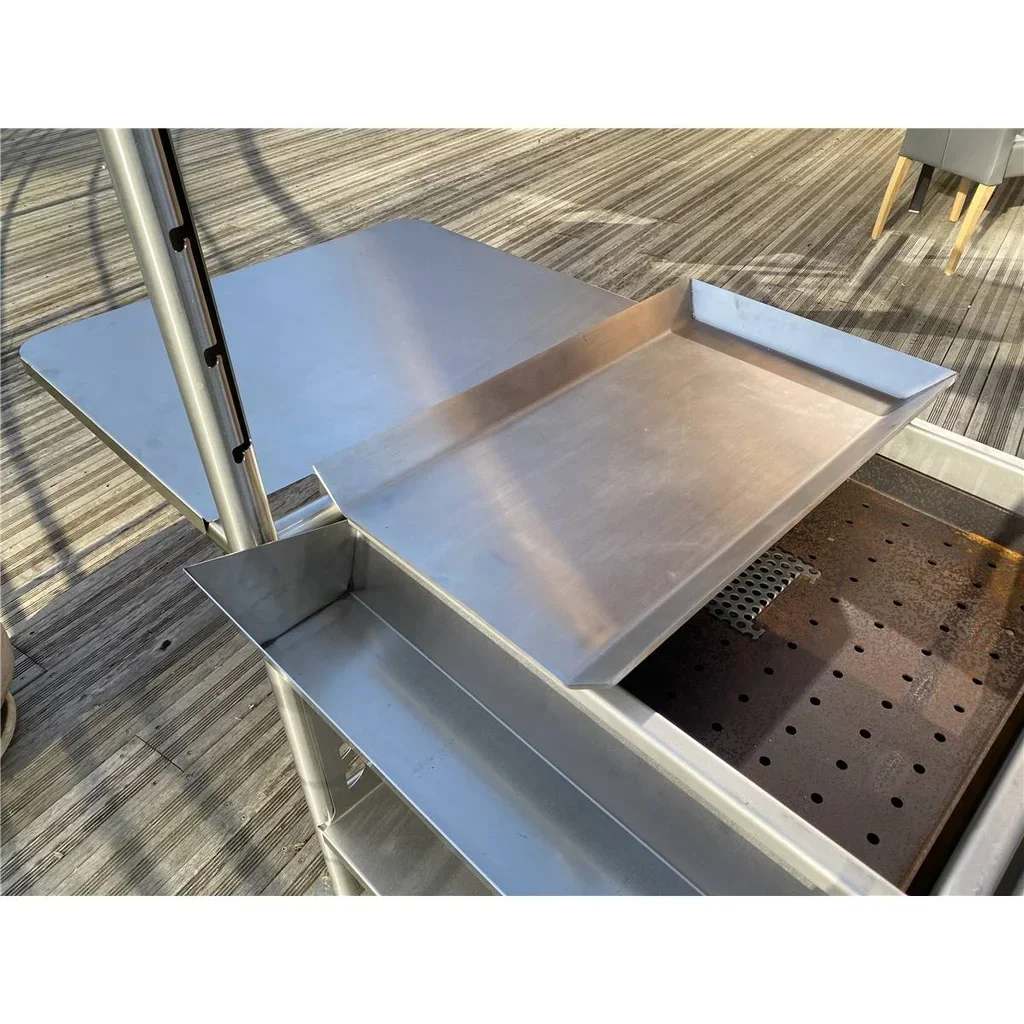 Plancha de acero inoxidable 304 Barks n°5 para barbacoa de carbón francés