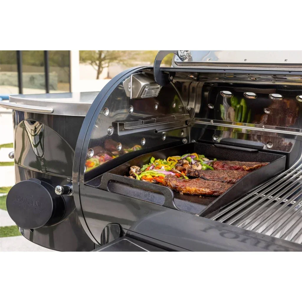 Plancha Cerámica Acero Macizo Louisiana Grills Founders 32x52 cm