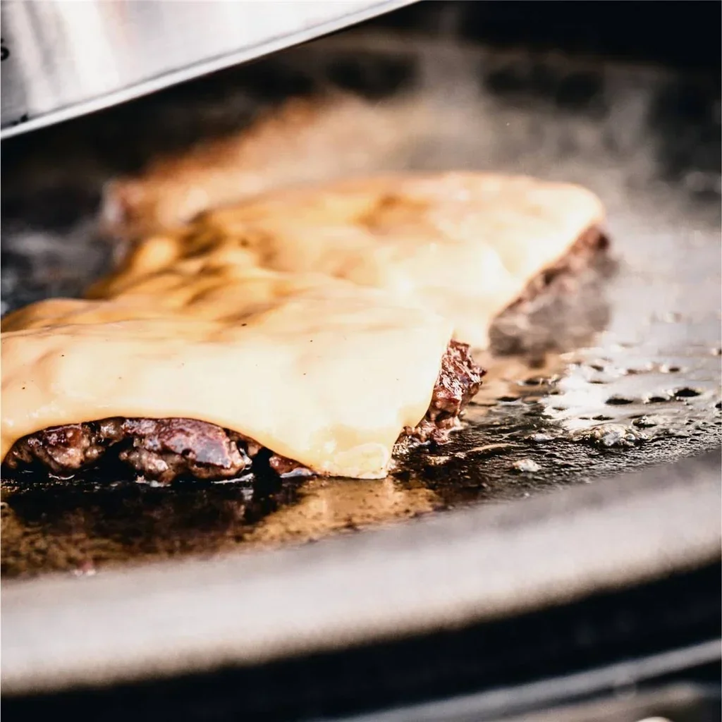 Plancha de hierro fundido reversible media luna Kamado Big Joe 2 caras