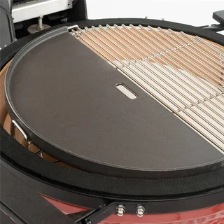 Plancha de hierro fundido reversible media luna Kamado Big Joe 2 caras