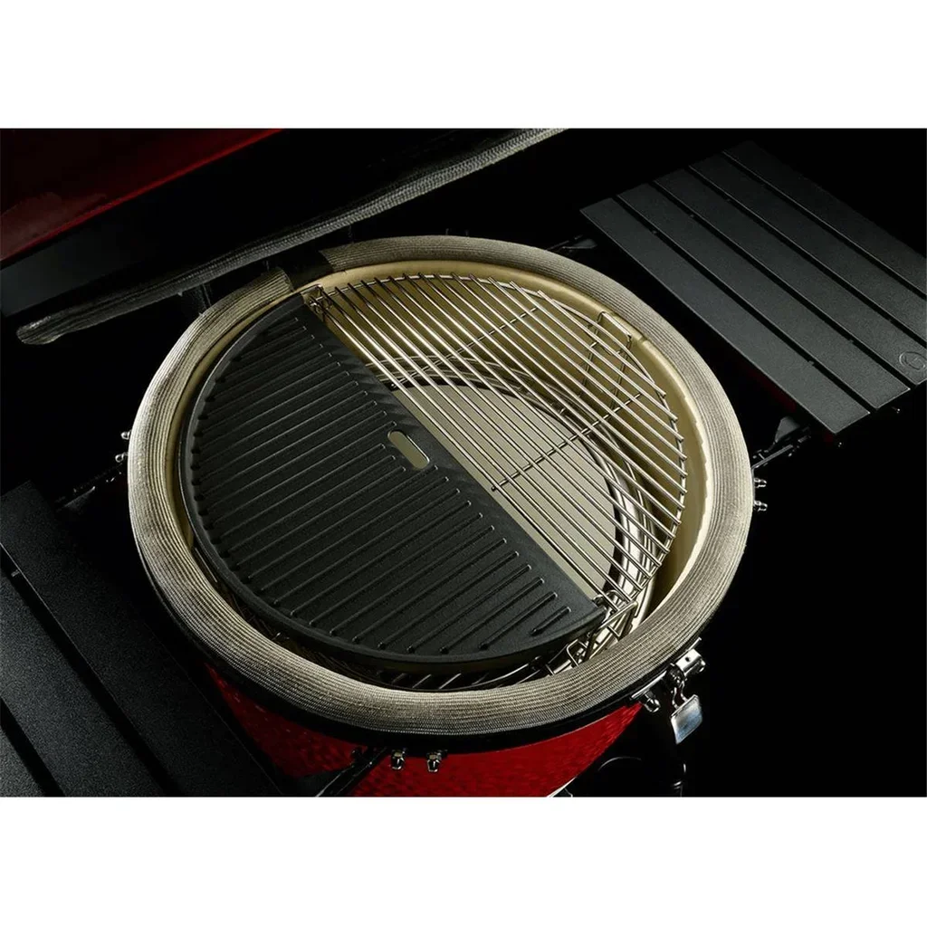 Plancha de hierro fundido reversible media luna Kamado Joe Classic 46 cm