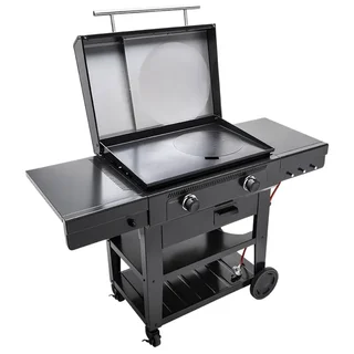 Plancha Eléctrica 3 en 1 Char-Broil Versa-Tile con Carro Multifunción - Parrilla, Horno de Pizza y Wok