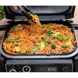 Ninja Woodfire Electric Ceramic Non-Stick Griddle 37cm Outdoor BBQ Grill