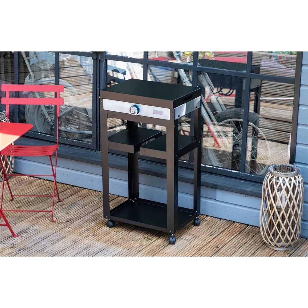 Plancha eléctrica francesa 150 Duo placa de hierro fundido esmaltado 2 kW