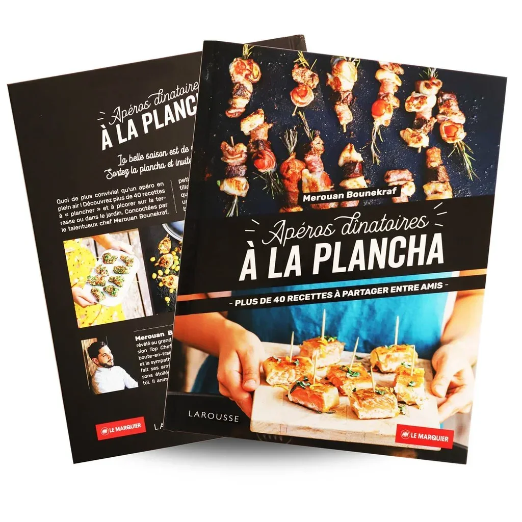 Plancha Eléctrica Le Marquier Apéros Dînatoires Recetas del Chef Merouan Bounekraf
