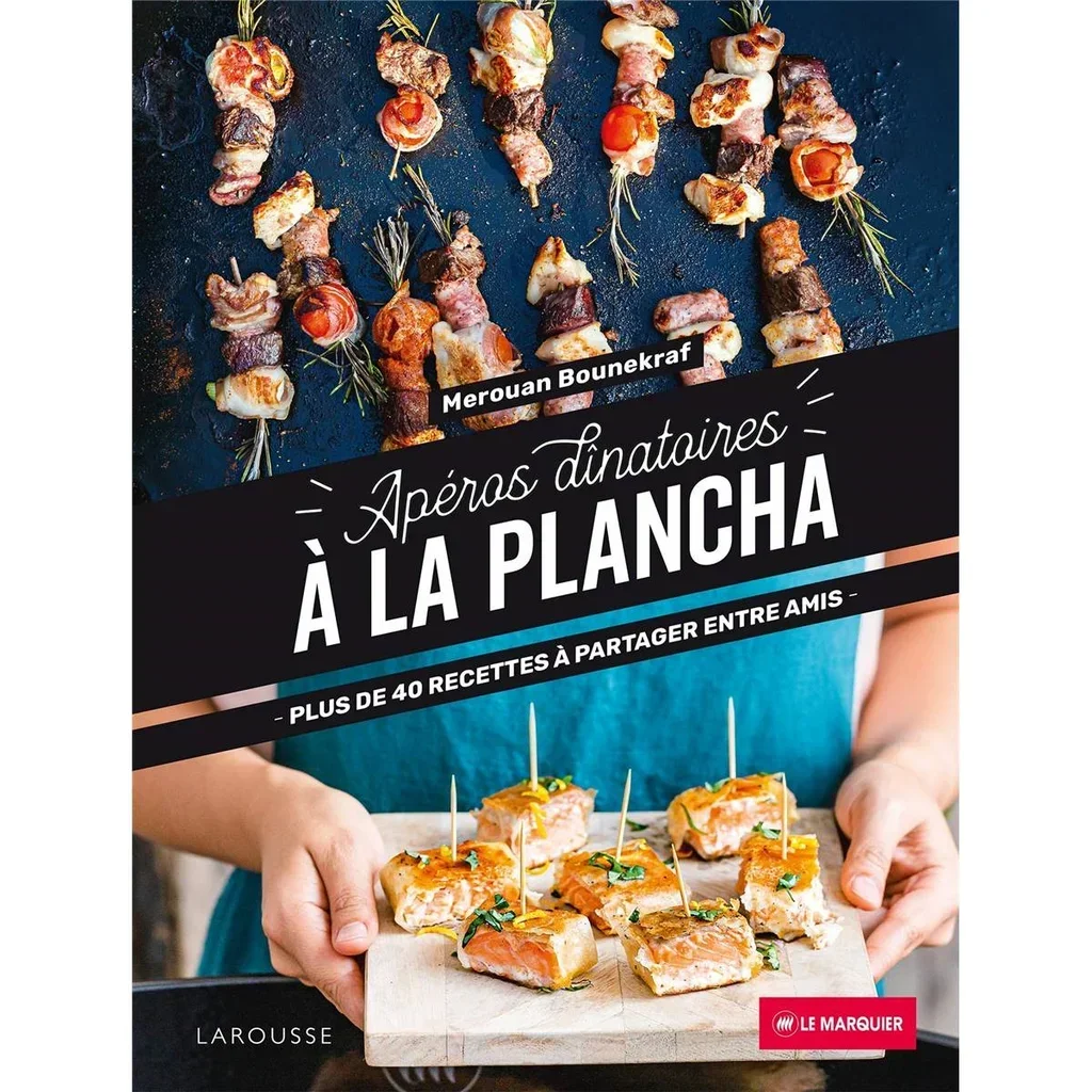Plancha Eléctrica Le Marquier Apéros Dînatoires Recetas del Chef Merouan Bounekraf