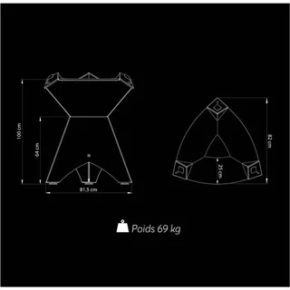 Plancha Eléctrica Origine 800 Negro - Grill de Mesa Profesional Acero Inoxidable 10mm