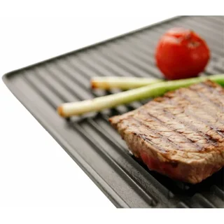 Char-Broil Gusseisen Plancha 38x39 cm Wendeplatte glatt/gerillt