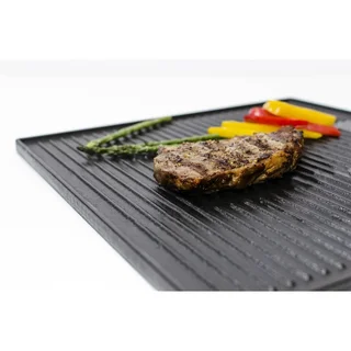 Char-Broil Gusseisen Plancha 38x39 cm Wendeplatte glatt/gerillt