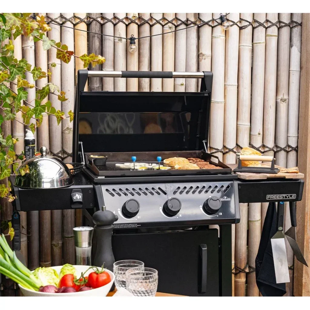 Plancha de Gas Napoleon Freestyle 24 3 Quemadores Cocina Exterior Acero Inoxidable