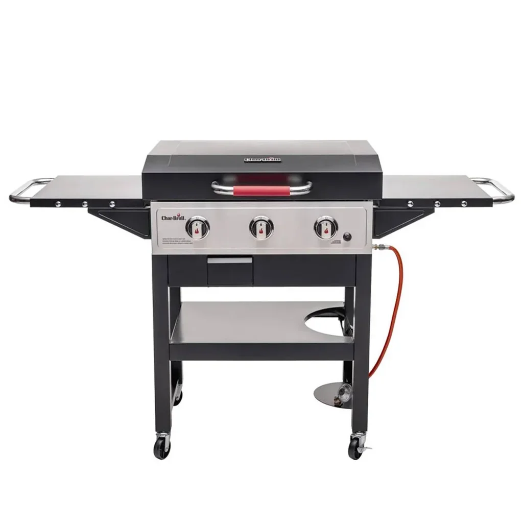 Plancha a gas Char-Broil Griddle 3400 con carro 3 quemadores 68x48 cm