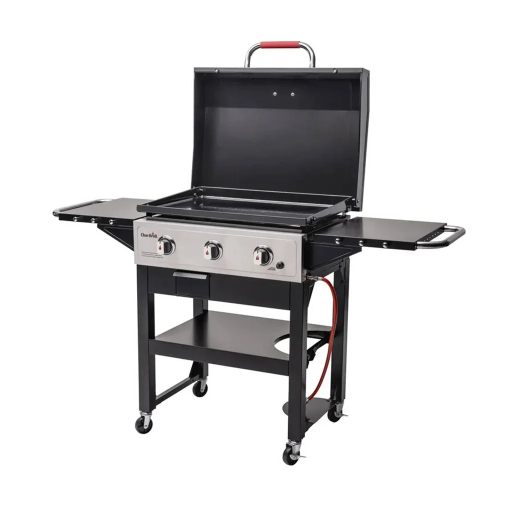 Plancha a gas Char-Broil Griddle 3400 con carro 3 quemadores 68x48 cm