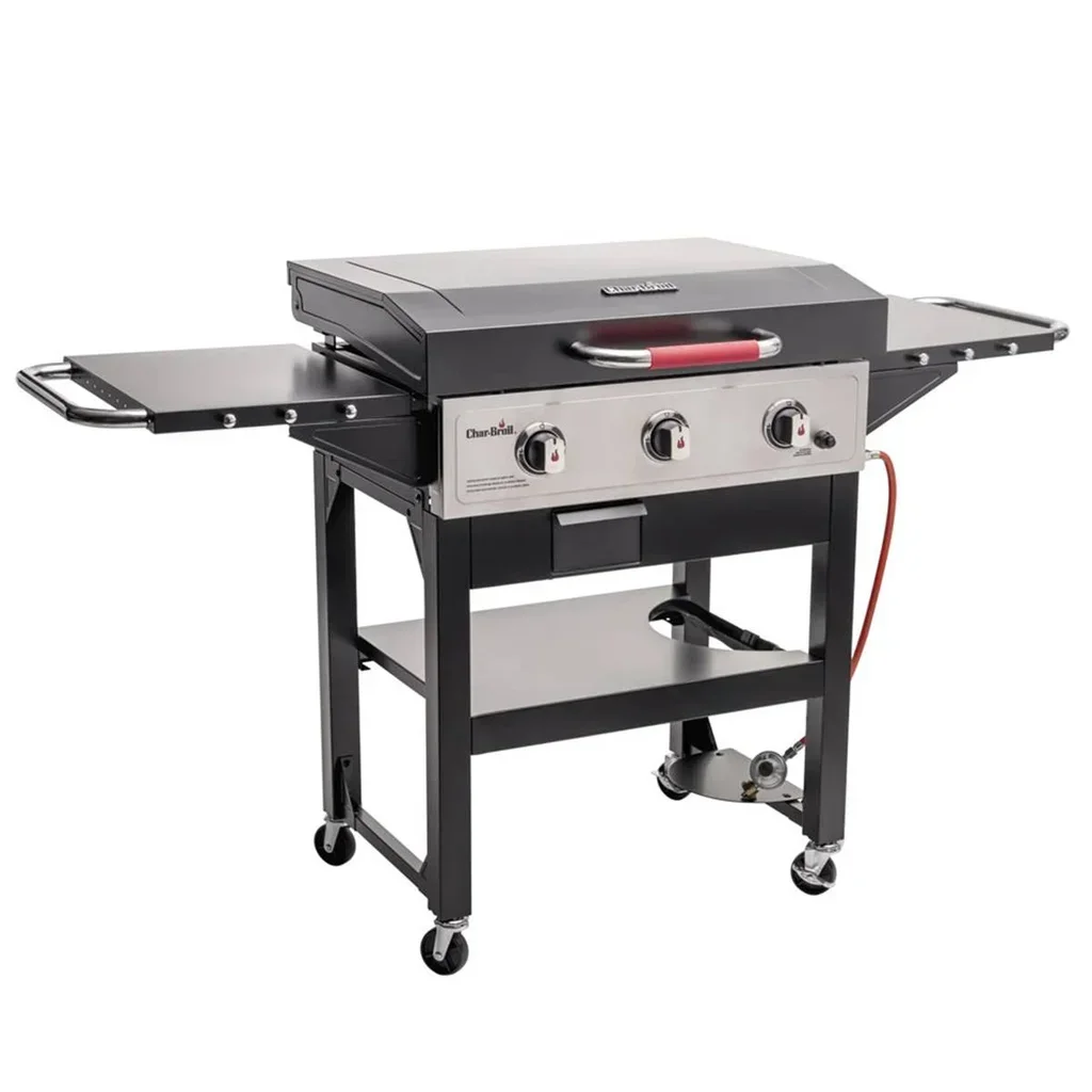 Plancha a gas Char-Broil Griddle 3400 con carro 3 quemadores 68x48 cm