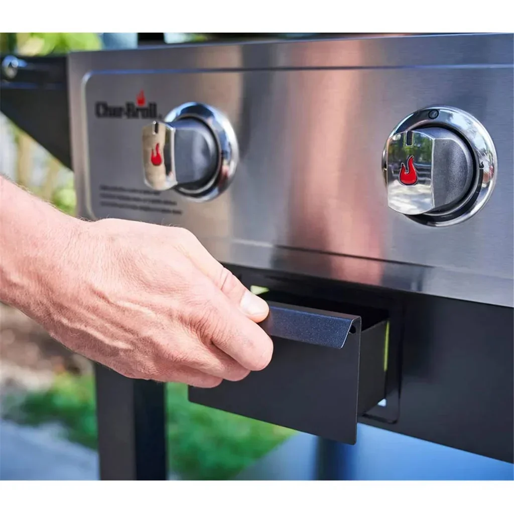 Plancha a gas Char-Broil Griddle 3400 con carro 3 quemadores 68x48 cm