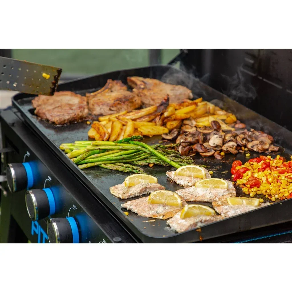 Plancha de gas Pit Boss Ultimate 4 Mobile con carro plegable