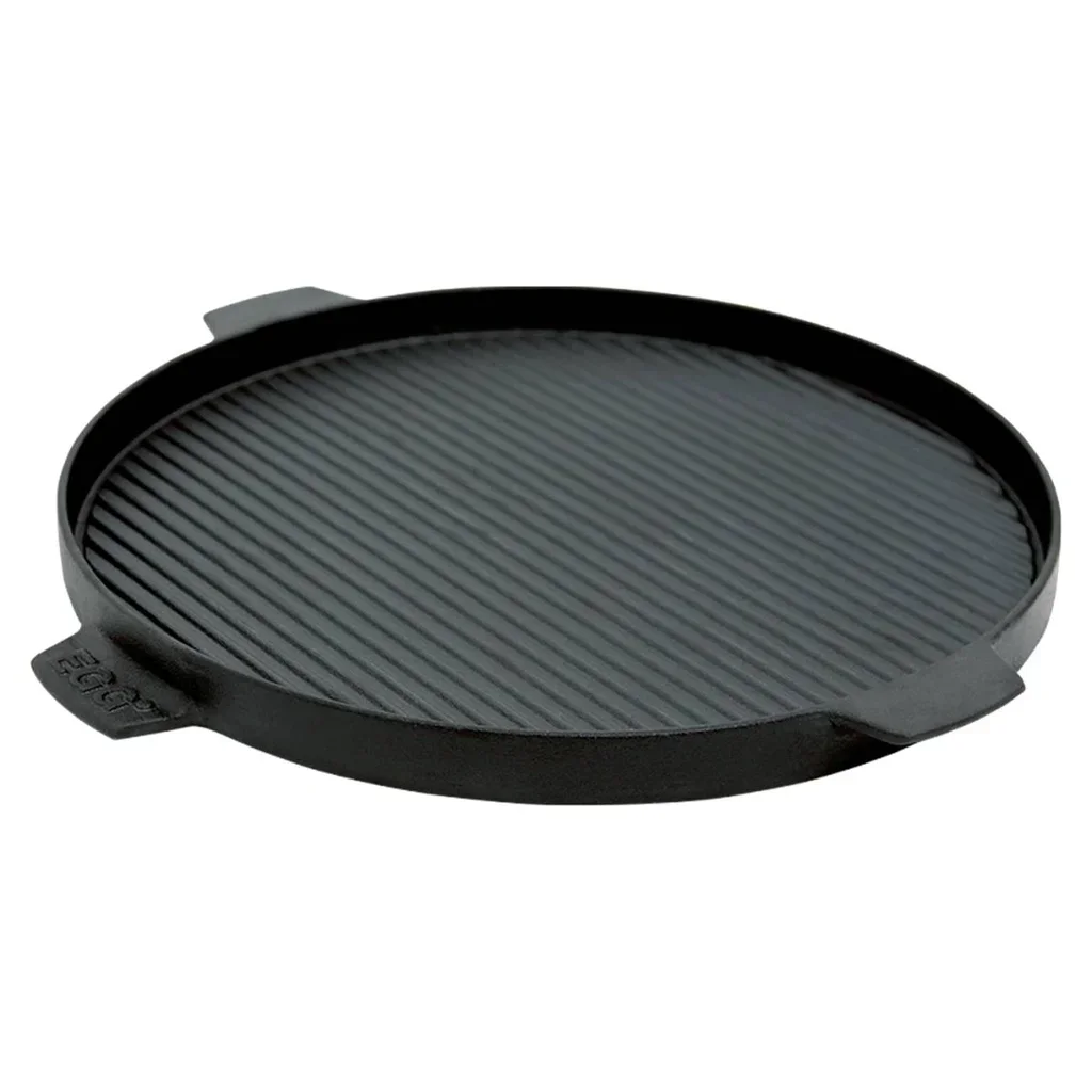 Plancha Redonda Reversible de Hierro Fundido Big Green Egg - Placa Grill Lisa 2XL XL L