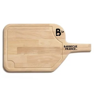 Planche à découper bois 50cm avec rigole et poignée - Made in France