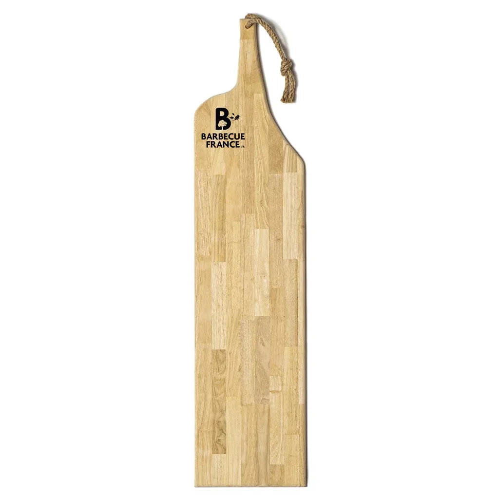Tabla de cortar madera maciza 150 cm artesanal Francia – Bandeja de servicio XXL con asa