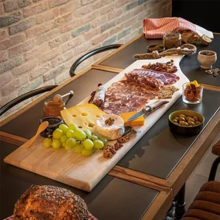 Planche à découper bois massif 100 cm artisanale française