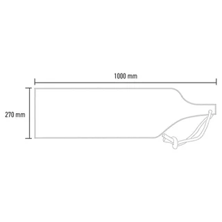 Planche à découper bois massif 100 cm artisanale française