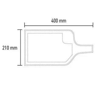 Planche à découper bois 40 cm rigole récupération jus artisanale française