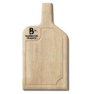 Planche à découper bois 40 cm rigole récupération jus artisanale française