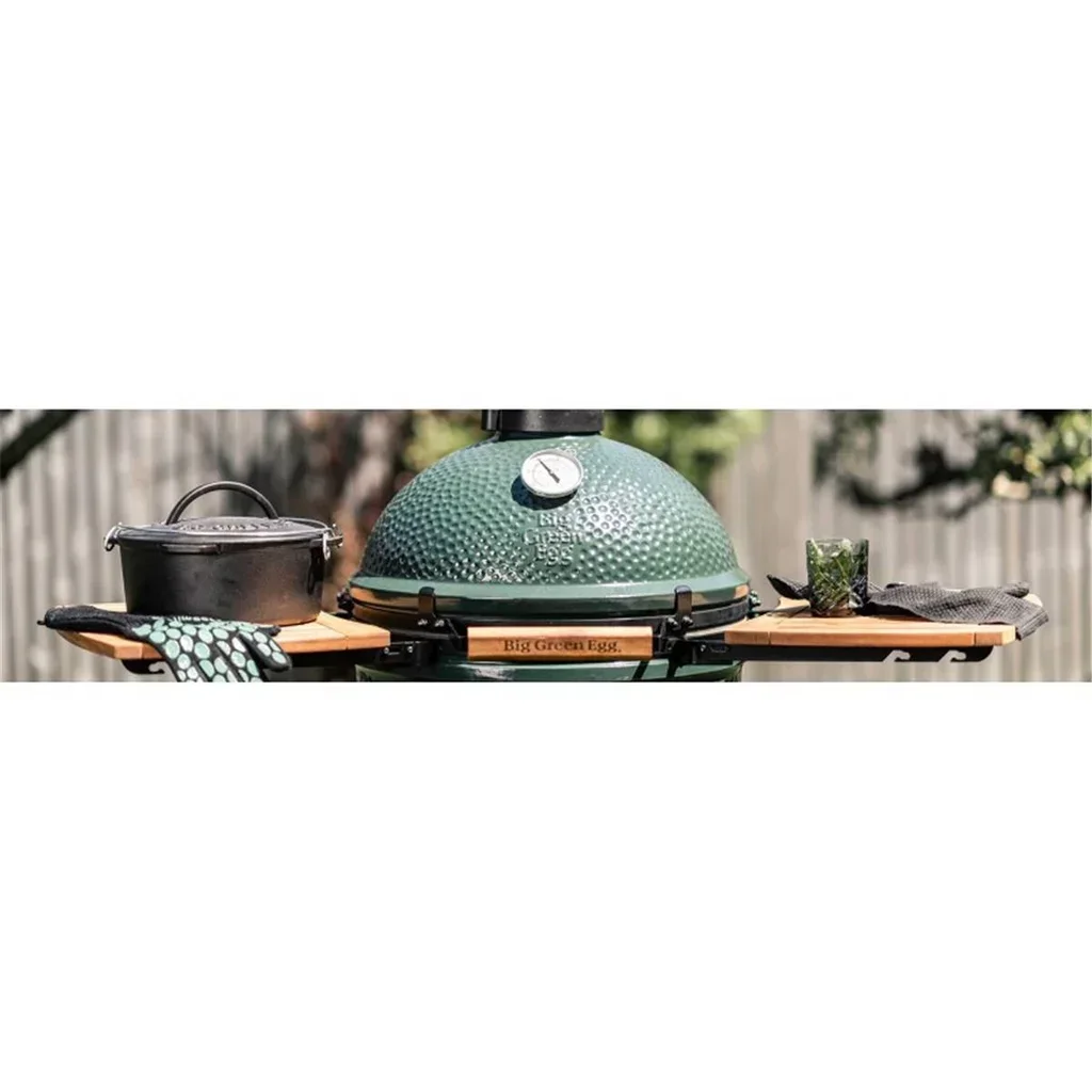 Estantes laterales de madera de acacia para Big Green Egg Large - 3kg