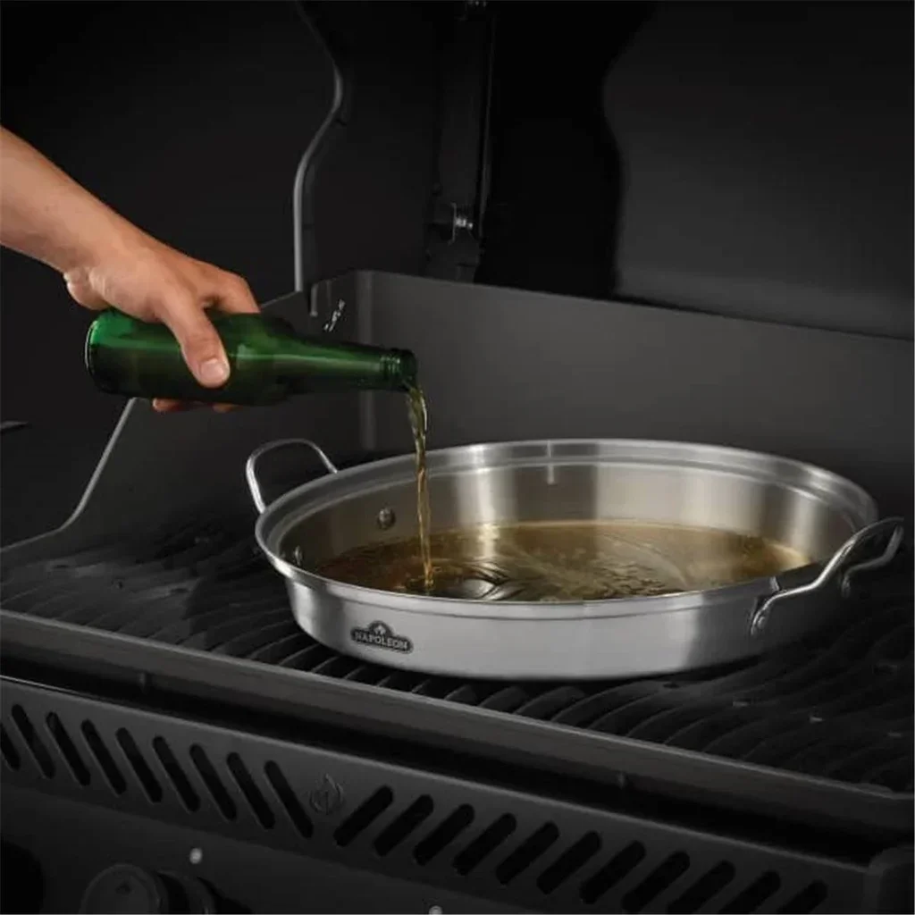 Bandeja Asadora de Pollo con Infusor de Aromas Acero Inoxidable Napoleon