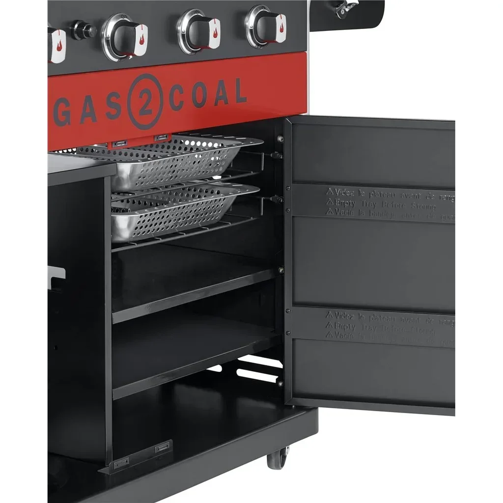 Estante interior de almacenamiento Char-Broil Gas2Coal 2.0 440 - Pack de 2 bandejas