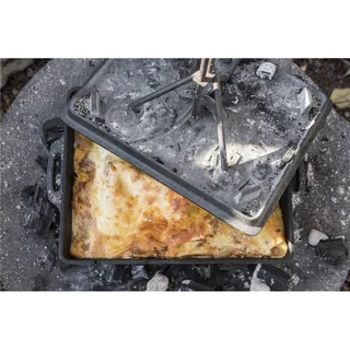 Fuente para horno con tapa Petromax k8 de hierro fundido 5,5L para horno y barbacoa