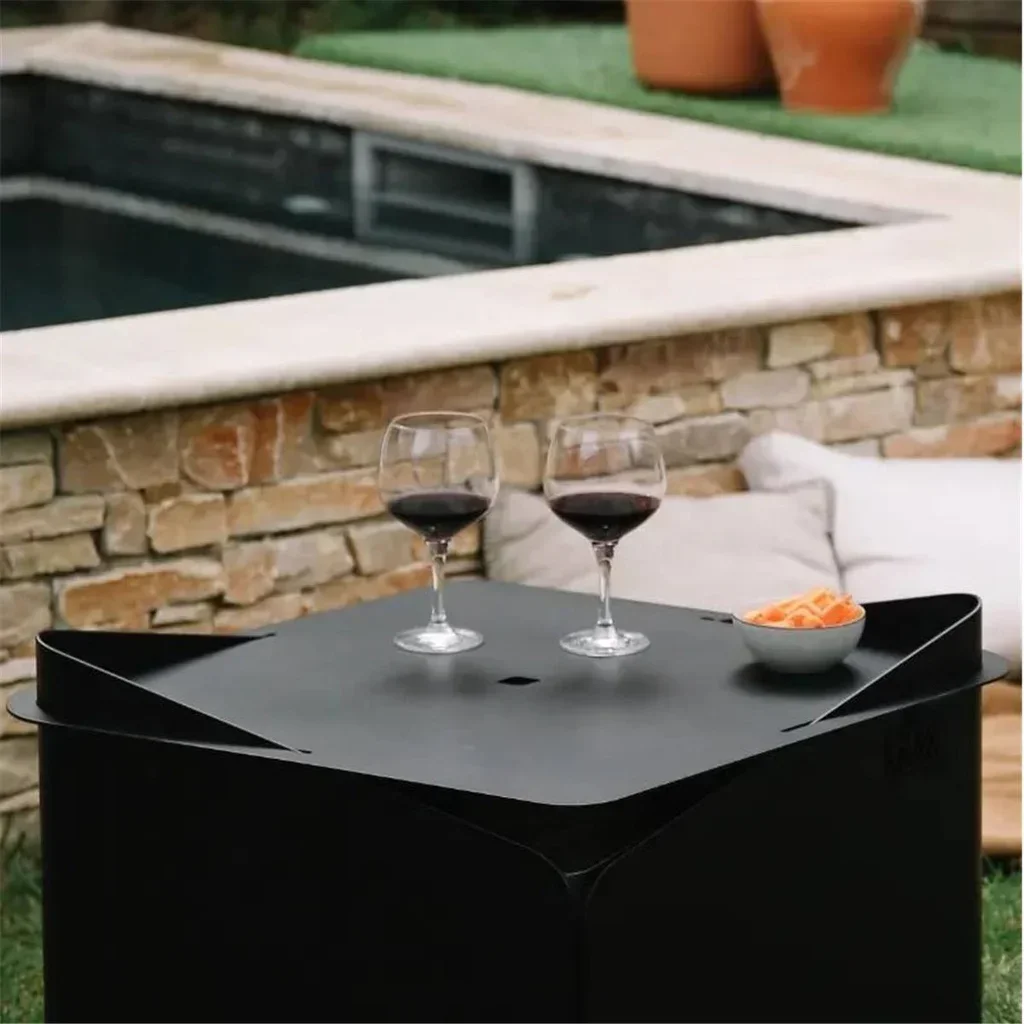 Bandeja Protectora Metálica Negra Brasero KRAK LEVANT Jardín