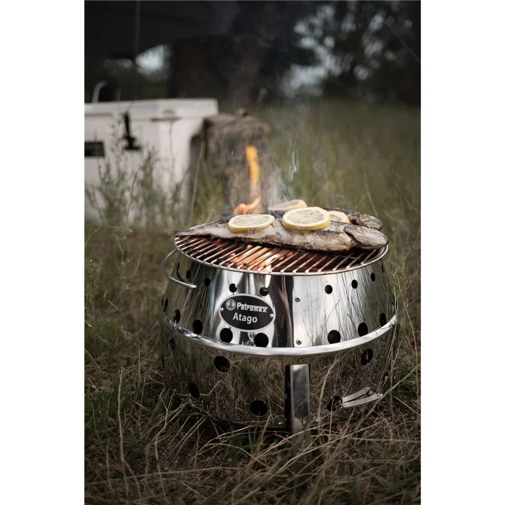 Estufa de leña Petromax Atago – Cocción y calefacción exterior compacta
