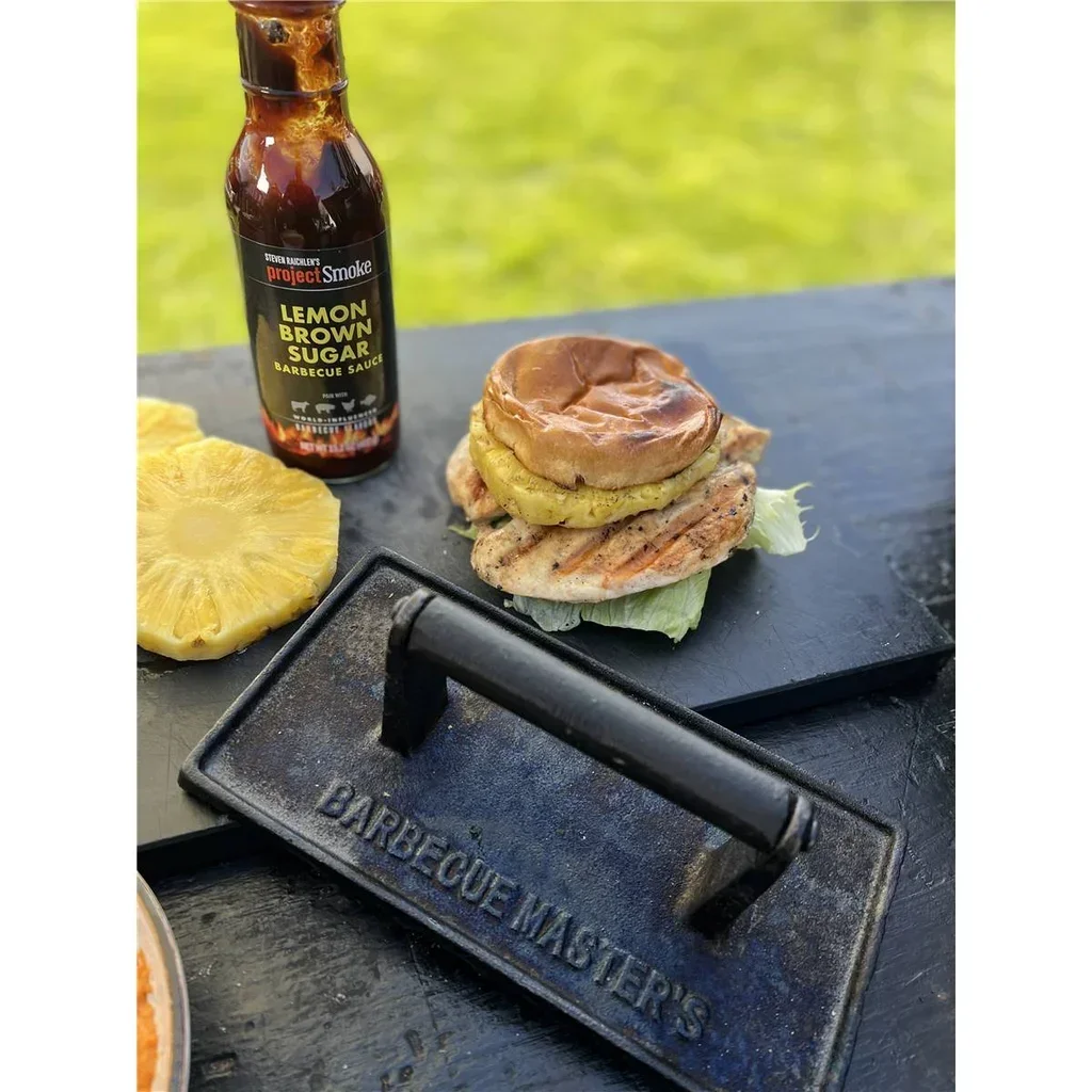 Gusseisen Steakpresse Master's für Grill 23 cm 1,24 kg