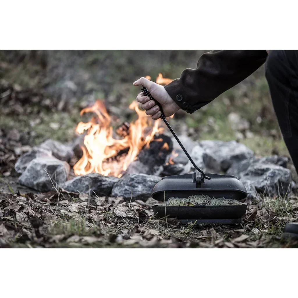 Levantatapa Petromax para olla de hierro fundido - 35 cm acero barnizado negro