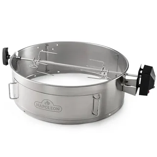 Asador a carbón para barbacoa Napoleon con espada giratoria y motor integrado - 5,5 kg