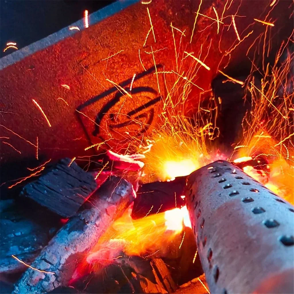 Separador de cámara de fuego de hierro fundido para kamado 52 cm – Cocción directa e indirecta simultánea