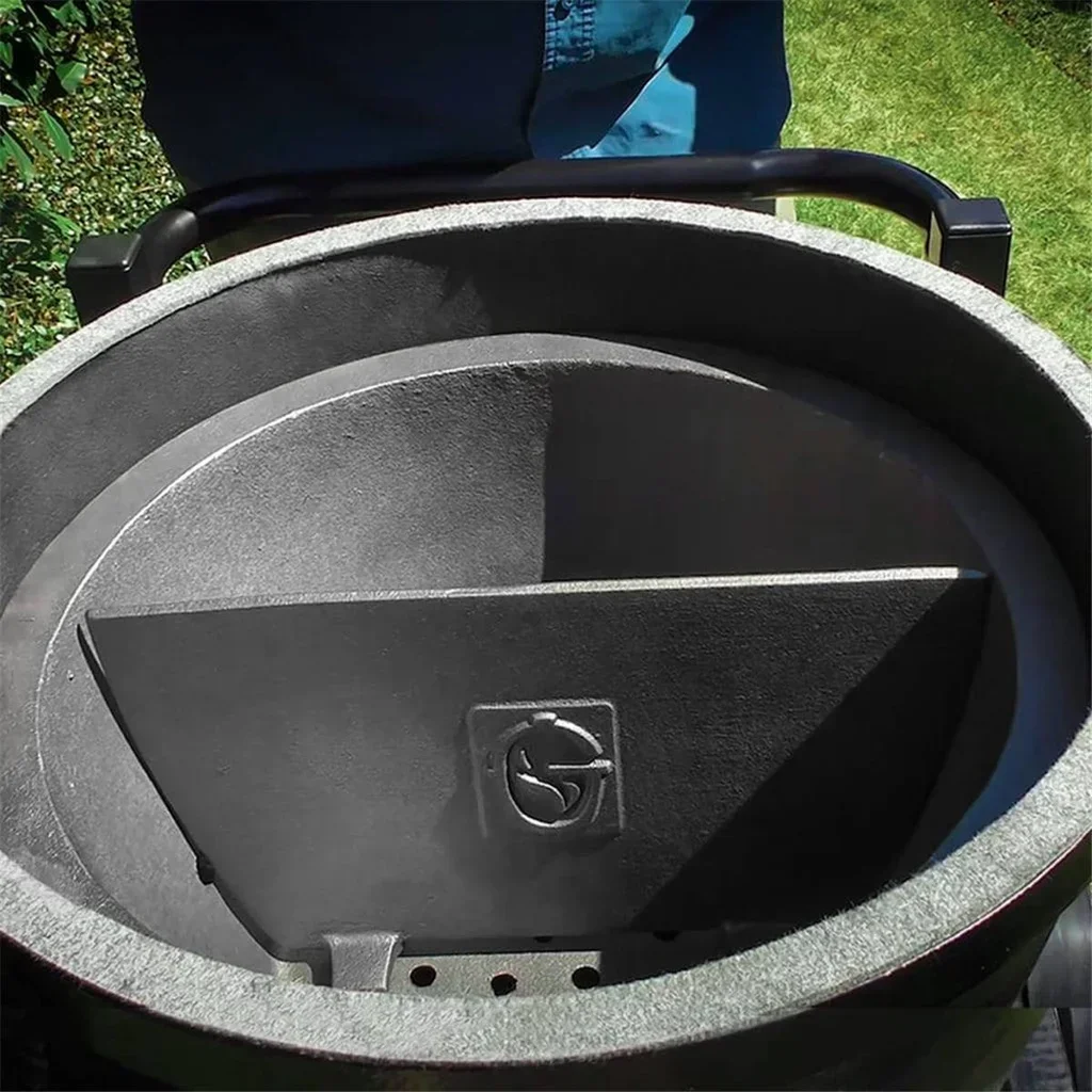 Separador de cámara de fuego de hierro fundido para kamado 52 cm – Cocción directa e indirecta simultánea