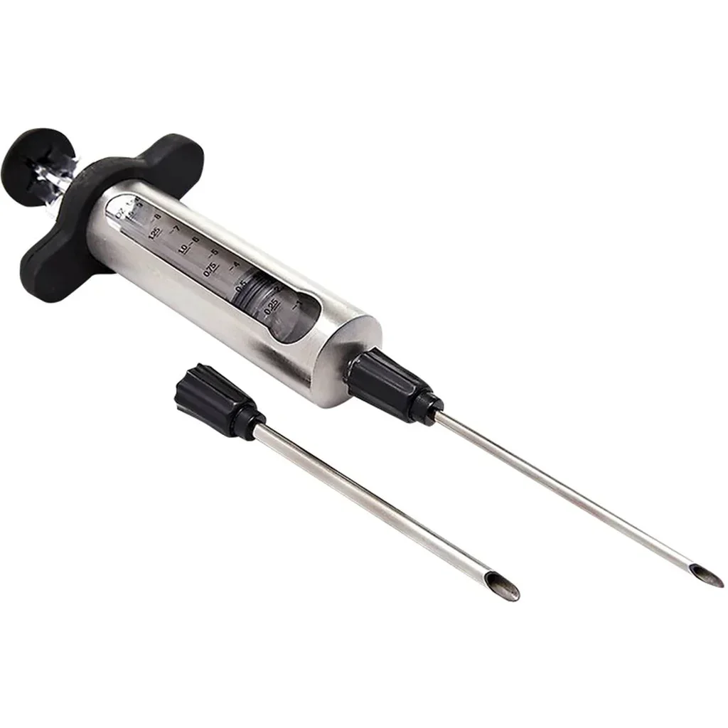 Edelstahl Marinadenspritze Napoleon mit 2 Präzisionsnadeln