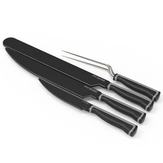 Pit Boss Premium 4-Piece BBQ Knife Set - Stainless Steel