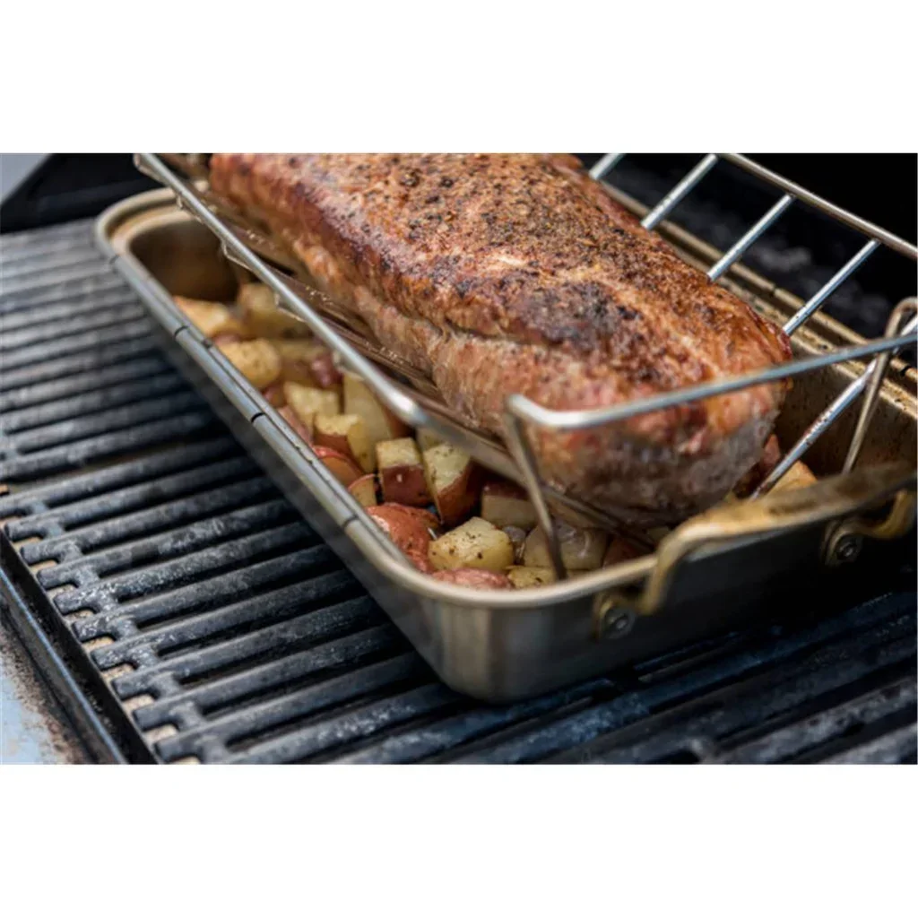 Stainless steel roast rib cooking rack GRILL+ Char-Broil BBQ
