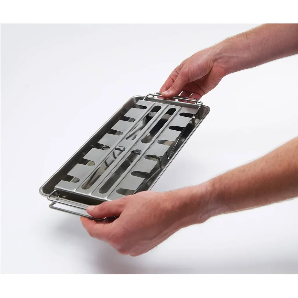 Soporte para cocinar alas de pollo acero inoxidable 12 piezas